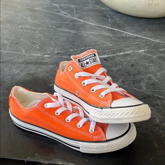 Converse All Star Orange Canvas Sneakers - Picture 1 of 3